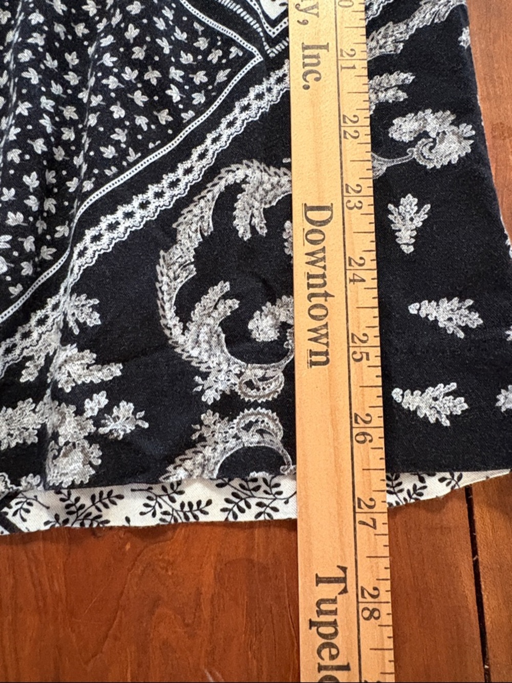 H&M Boho Wide Leg Paisley Patchwork Pallazo Pants Size 6 - Picture 8 of 10
